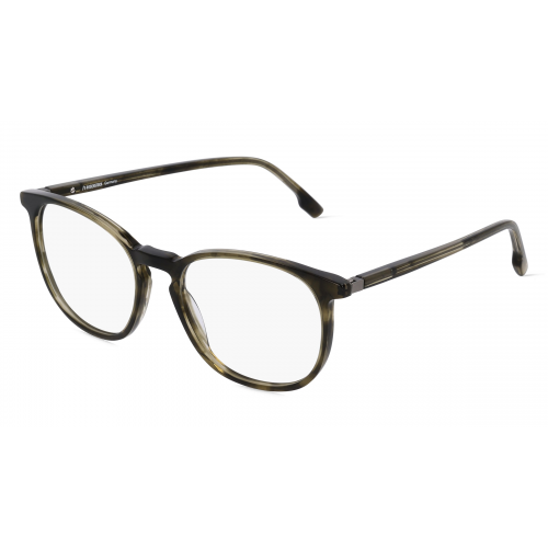 Rodenstock 5359 Unisex-Brille inkl. Gläser Vollrand Rund Kunststoff-Gestell 53mm/18mm/140mm, grün