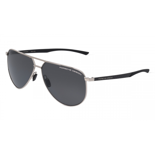 Porsche Design 8962 Herren-Sonnenbrille Vollrand Pilot Metall-Gestell, silber