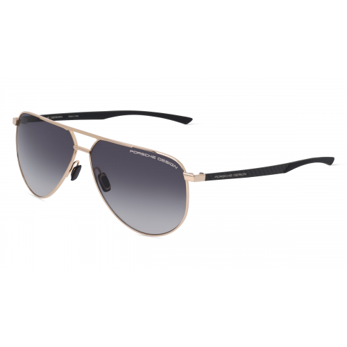 Porsche Design 8962 Herren-Sonnenbrille Vollrand Pilot Metall-Gestell, gold