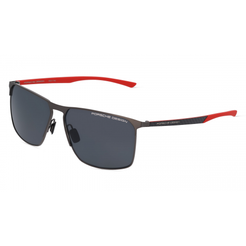 Porsche Design 8964 Herren-Sonnenbrille Vollrand Eckig Metall-Gestell, grau