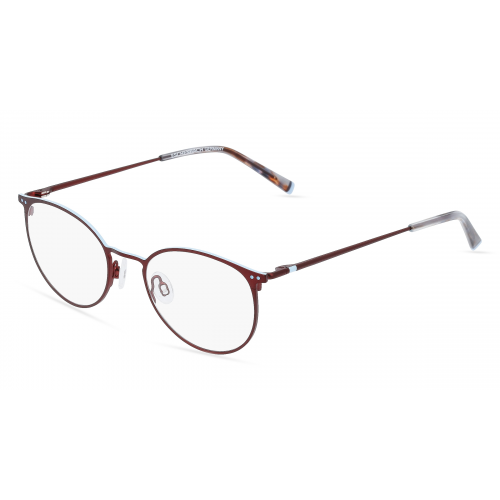 Humphrey’s eyewear 582282 Damen-Brille inkl. Gläser Vollrand Panto Metall-Gestell 47mm/18mm/140mm, rot