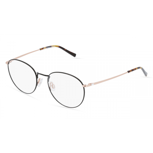 Humphrey’s eyewear 582275 Unisex-Brille inkl. Gläser Vollrand Panto Metall-Gestell 51mm/18mm/140mm, schwarz