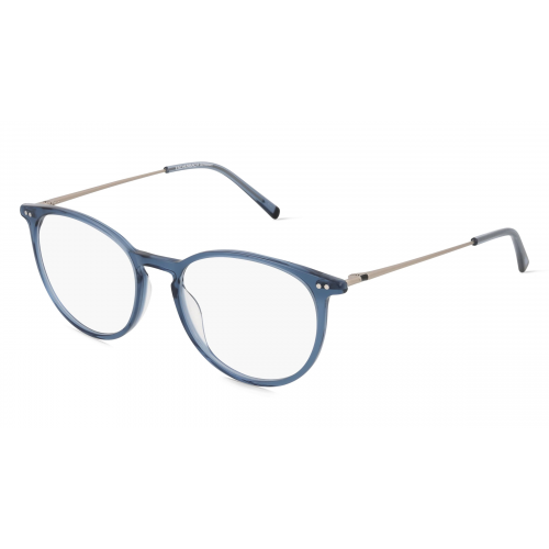 Humphrey’s eyewear 581069 Unisex-Brille inkl. Gläser Vollrand Panto Kunststoff-Gestell 51mm/17mm/145mm, Blau