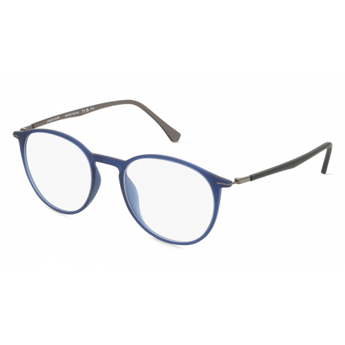 Jaguar J6808 Herren-Brille inkl. Gläser Vollrand Rund Kunststoff-Gestell 51mm/19mm/145mm, Blau