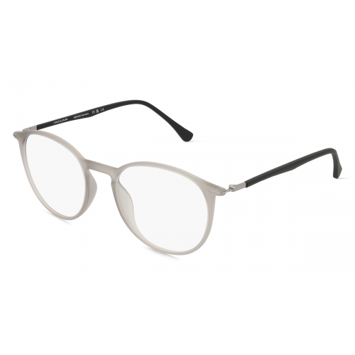 Jaguar J 6808 Herren-Brille inkl. Gläser Vollrand Rund Kunststoff-Gestell 51mm/19mm/140mm, Grau