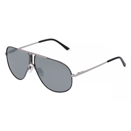 Jaguar J 7502 Herren-Sonnenbrille Vollrand Pilot Metall-Gestell, grau