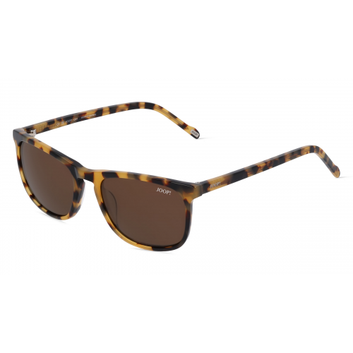 JOOP! JP 7105 Unisex-Sonnenbrille Vollrand Eckig Bio-Acetat-Gestell, braun