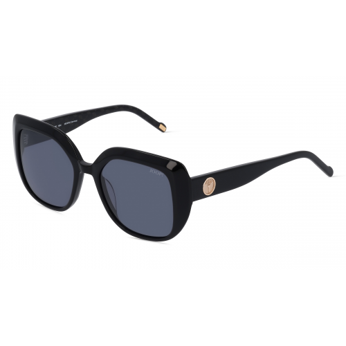 JOOP! JP 7256 Damen-Sonnenbrille Vollrand Butterfly Bio-Acetat-Gestell, schwarz