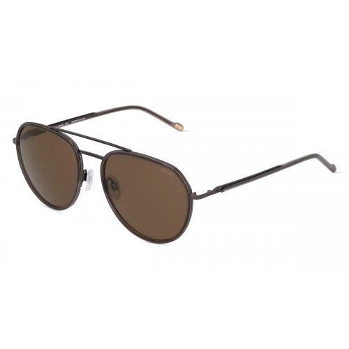 JOOP! JP 7401 Herren-Sonnenbrille Vollrand Rund Metall-Gestell, schwarz