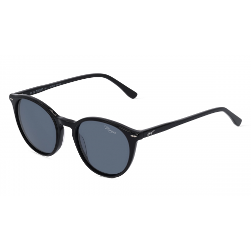 Morgan MO 7242 Damen-Sonnenbrille Vollrand Panto Kunststoff-Gestell, schwarz