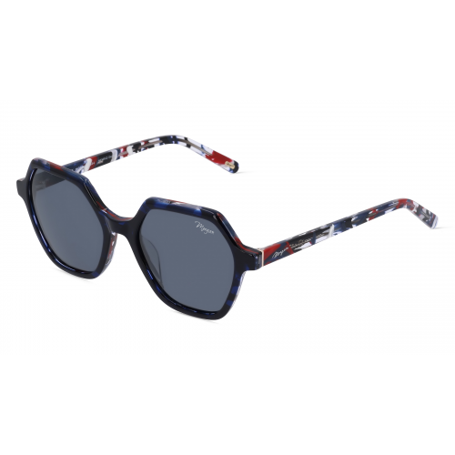 Morgan MO 7245 Damen-Sonnenbrille Vollrand Achteckig Kunststoff-Gestell, braun