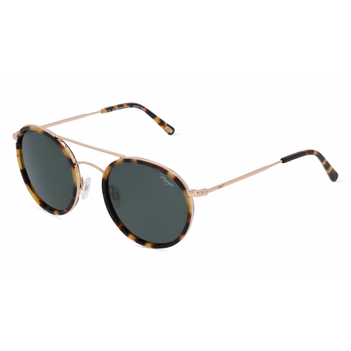 Morgan MO 7375 Damen-Sonnenbrille Vollrand Rund Metall-Gestell, gold