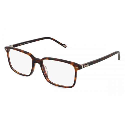 JOOP! JP 1205 Unisex-Brille inkl. Gläser Vollrand Eckig Acetat-Gestell 55mm/16mm/145mm, Braun