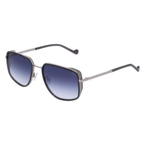 MINI EYEWEAR 747019 Unisex-Sonnenbrille Vollrand Pilot Metall-Gestell, grau