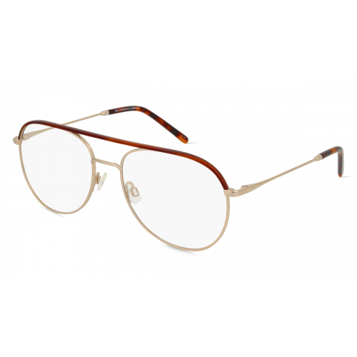 MINI EYEWEAR 742019 Herren-Brille inkl. Gläser Vollrand Pilot Metall-Gestell 57mm/18mm/140mm, gold