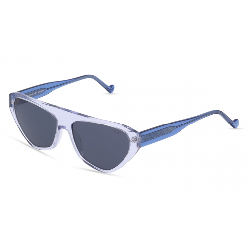 MINI EYEWEAR 746012 Damen-Sonnenbrille Vollrand Pilot Kunststoff-Gestell, blau