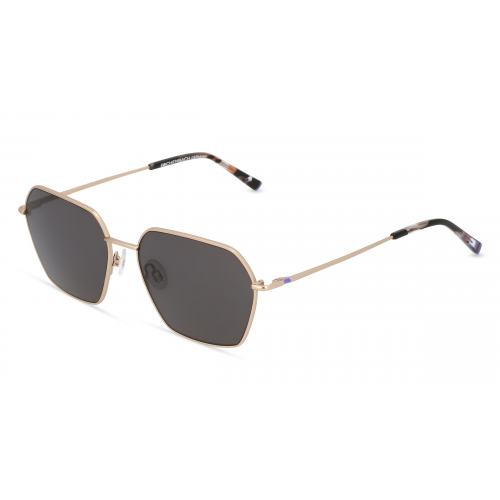 Humphrey’s eyewear 585313 Damen-Sonnenbrille Vollrand Achteckig Titanflex-Gestell, gold