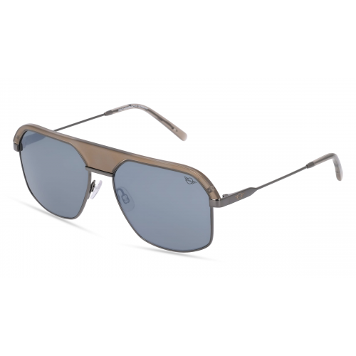 MINI EYEWEAR 747023 Herren-Sonnenbrille Vollrand Pilot Kunststoff-Gestell, grau