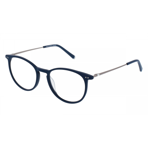 Humphrey’s eyewear 581118 Unisex-Brille inkl. Gläser Vollrand Panto Kunststoff-Gestell 49mm/17mm/140mm, Blau