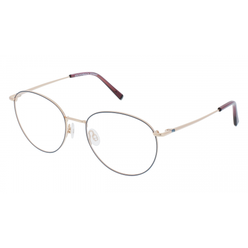 Humphrey’s eyewear 582369 Damen-Brille inkl. Gläser Vollrand Rund Metall-Gestell 53mm/18mm/140mm, gold