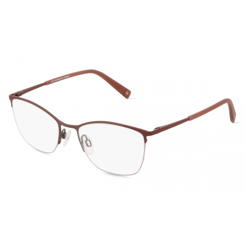 BRENDEL eyewear 902412 Damen-Brille inkl. Gläser Halbrand Eckig Metall-Gestell 49mm/17mm/135mm, braun