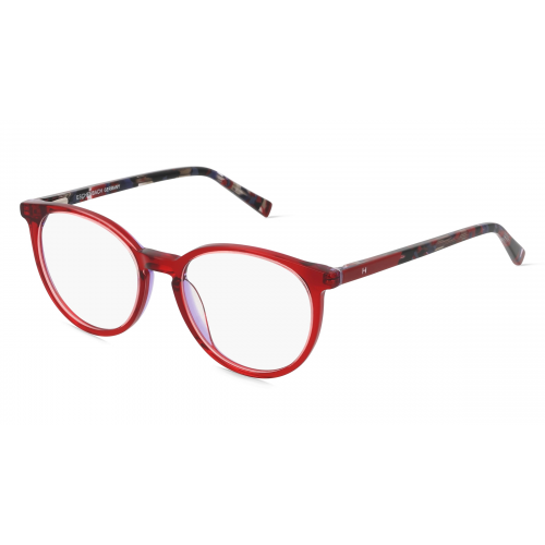 Humphrey’s 580046 Jugend-Brille inkl. Gläser Vollrand Panto Kunststoff-Gestell 45mm/15mm/130mm, rot