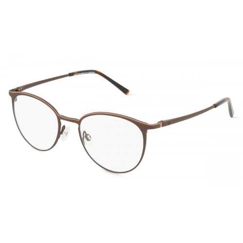 HUMPHREY’S eyewear 582385 Unisex-Brille inkl. Gläser Vollrand Panto Metall-Gestell 48mm/18mm/140mm, Braun