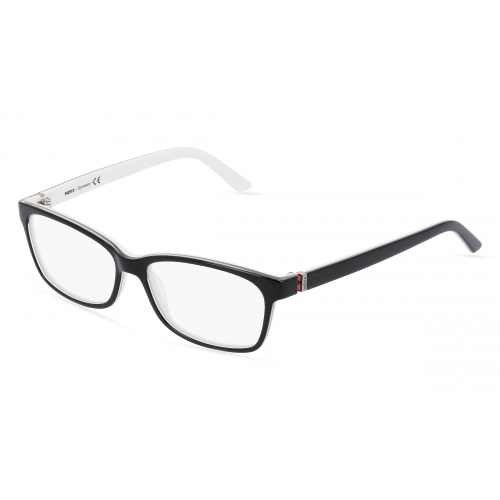 Mexx 5321 Damen-Brille inkl. Gläser Vollrand Eckig Kunststoff-Gestell 53mm/14mm/135mm, schwarz