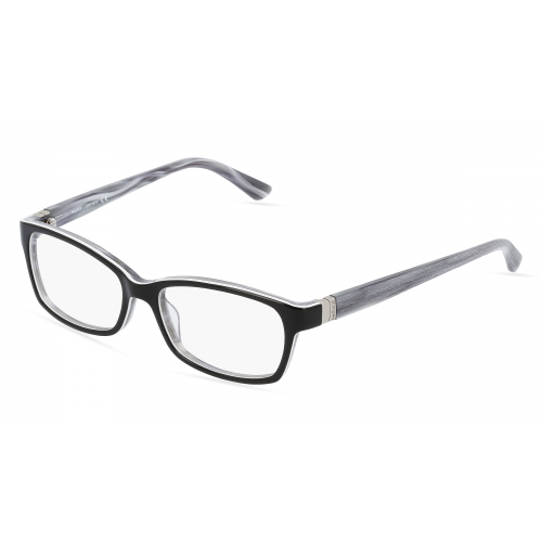 Mexx 5350 Damen-Brille inkl. Gläser Vollrand Eckig Kunststoff-Gestell 53mm/15mm/135mm, schwarz