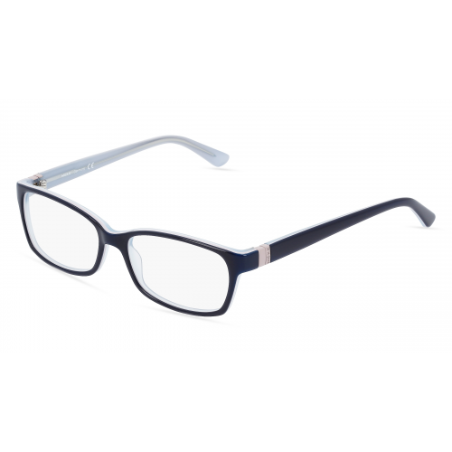 Mexx 5350 Damen-Brille inkl. Gläser Vollrand Eckig Kunststoff-Gestell 53mm/15mm/135mm, blau