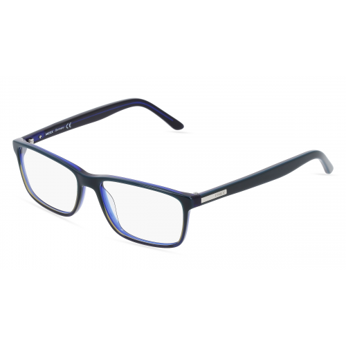 Mexx 5353 Herren-Brille inkl. Gläser Vollrand Eckig Kunststoff-Gestell 54mm/15mm/145mm, blau