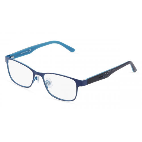 Mexx 5166 Damen-Brille inkl. Gläser Vollrand Eckig Metall-Gestell 52mm/17mm/135mm, blau