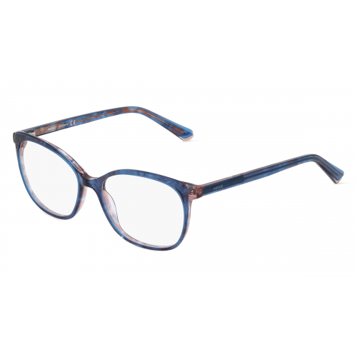 Mexx 2556 Damen-Brille inkl. Gläser Vollrand Butterfly Kunststoff-Gestell 53mm/16mm/140mm, blau