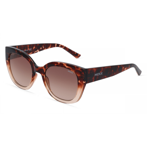 Mexx Eyes 6530 Damen-Sonnenbrille Vollrand Butterfly Kunststoff-Gestell, braun