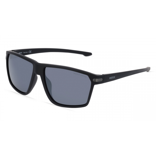 Mexx Eyes 6537 Herren-Sonnenbrille Vollrand Eckig Kunststoff-Gestell, Schwarz