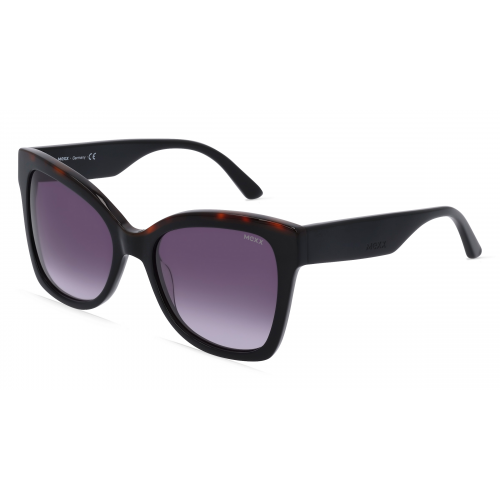 Mexx Eyes 6511 Damen-Sonnenbrille Vollrand Butterfly Kunststoff-Gestell, schwarz