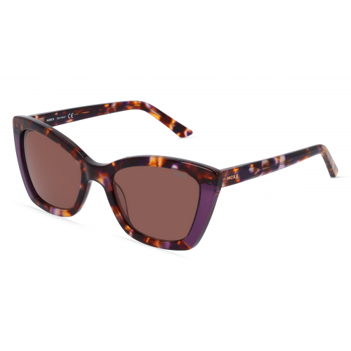 Mexx Eyes 6514 Damen-Sonnenbrille Vollrand Butterfly Kunststoff-Gestell, braun