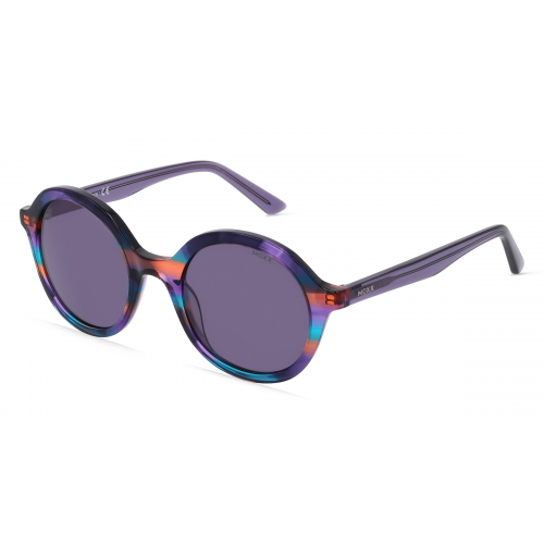 Mexx Eyes 6515 Damen-Sonnenbrille Vollrand Rund Kunststoff-Gestell, blau