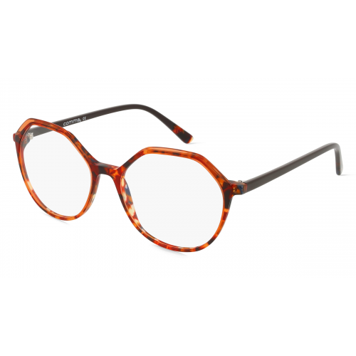 Comma 70177 Damen-Brille inkl. Gläser Vollrand Eckig Kunststoff-Gestell 52mm/16mm/145mm, rot