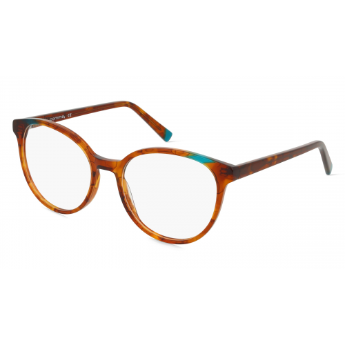 Comma 70181 Damen-Brille inkl. Gläser Vollrand Butterfly Kunststoff-Gestell 54mm/18mm/145mm, braun