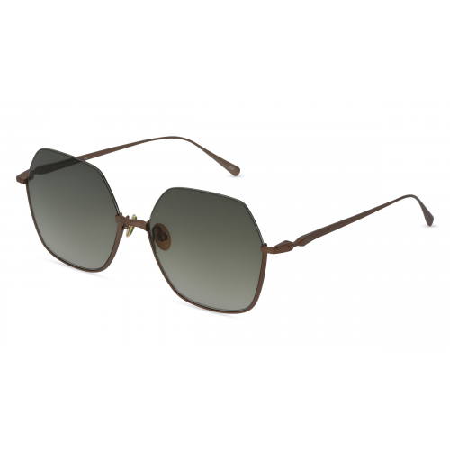 Scotch & Soda SS 5004 Damen-Sonnenbrille Vollrand Achteckig Metall-Gestell, gold