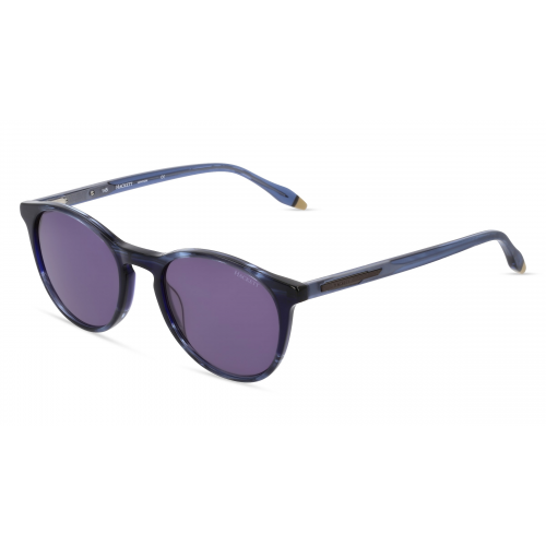 Hackett HE 3340 Herren-Sonnenbrille Vollrand Panto Kunststoff-Gestell, blau