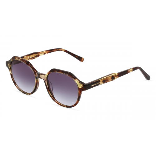 Scotch & Soda SS 7024 Unisex-Sonnenbrille Vollrand Oval Kunststoff-Gestell, braun