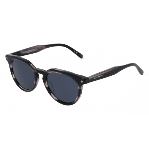 Scotch & Soda SS 8011 Herren-Sonnenbrille Vollrand Panto Kunststoff-Gestell, grau