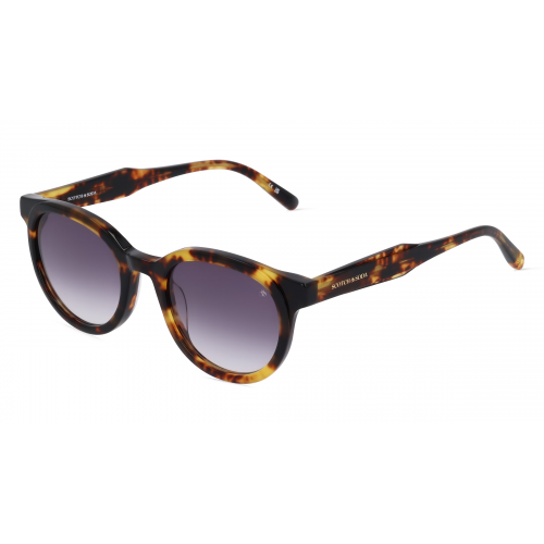 Scotch & Soda SS 8016 Unisex-Sonnenbrille Vollrand Panto Kunststoff-Gestell, braun