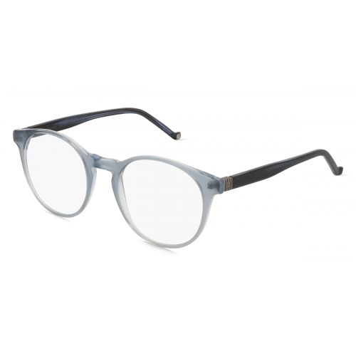 Hackett 328 Herren-Brille inkl. Gläser Vollrand Rund Acetat-Gestell 50mm/20mm/145mm, blau