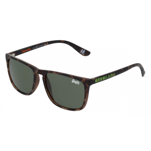 Superdry SHOCKWAVE Unisex-Sonnenbrille Vollrand Eckig Kunststoff-Gestell, braun