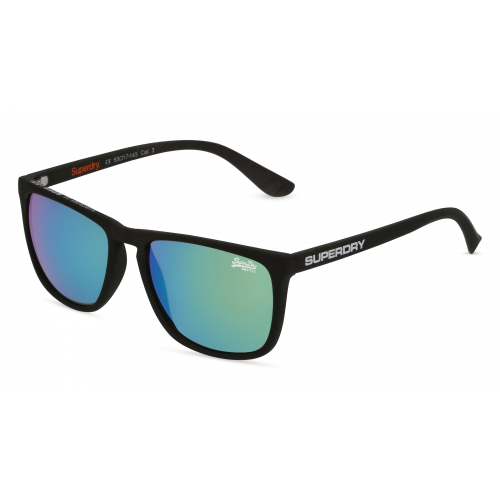 Superdry SHOCKWAVE Unisex-Sonnenbrille Vollrand Eckig Kunststoff-Gestell, grau