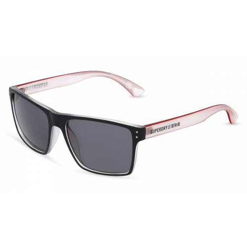 Superdry KOBE Unisex-Sonnenbrille Vollrand Eckig Kunststoff-Gestell, grau