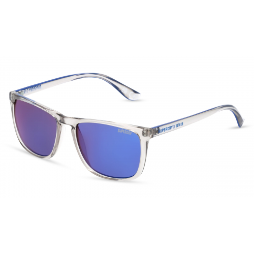 Superdry SHOCKWAVE Unisex-Sonnenbrille Vollrand Eckig Kunststoff-Gestell, grau